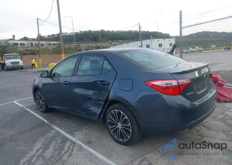 2016 Toyota Corolla S Plus from USA, damaged, VIN 2T1BURHE4GC645008